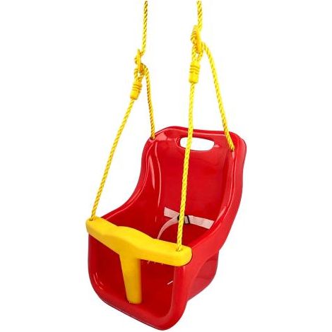 Seggiolino per Altalena Bambini da 6 a 24 mesi con corda e seduta regolabile Portata 15 Kg