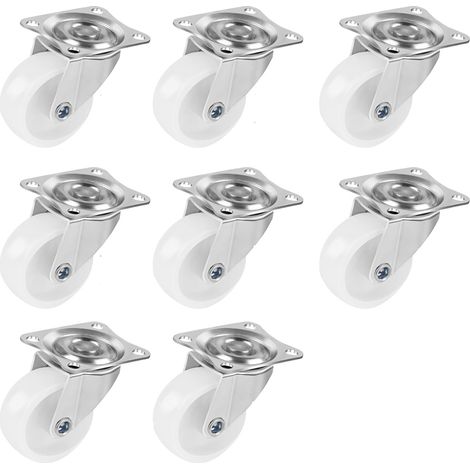 Roulettes für Meubles Lourds, 8 Stück Roulettes für Meubles Roulette Charge Lourd Mini Pivotants mit Roulement à Billes (1/5)