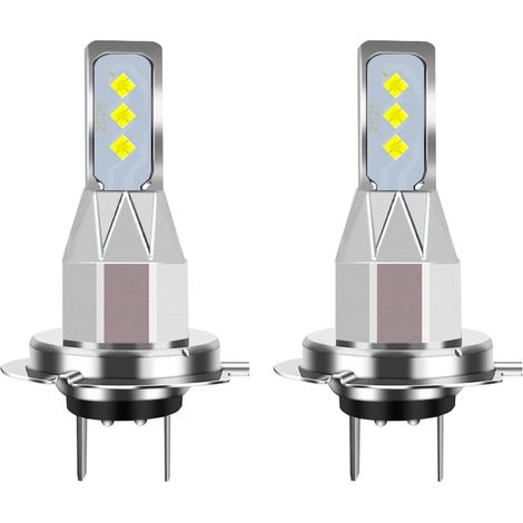 2 PièCes SéRies H7 LED Ampoules Phare de 20000LM 6000K LumièRe Blanche 80W 6SMD Ampoules Voiture Antibrouillard Clignotants (1/5)