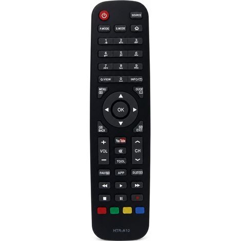 Télécommande TV Compatible avec Haier HTR-A10, HTR-A10E, A10, A10LA, A10EG, A10AG (1/5)
