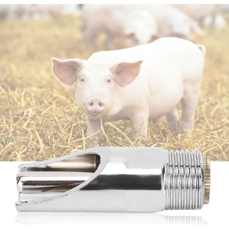 5er-Pack flache, automatische Schweinetränken, abnehmbare Tränkevorrichtungen für Nutztiere, Schweinezuchtgeräte (1/5)