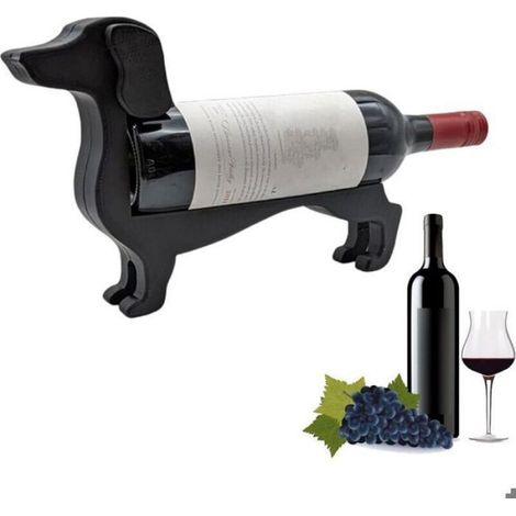 Porte-Bouteille Vin - Forme Teckel - Support Bouteille Vin - Organisateur Bouteille - 1 Pièce (1/4)
