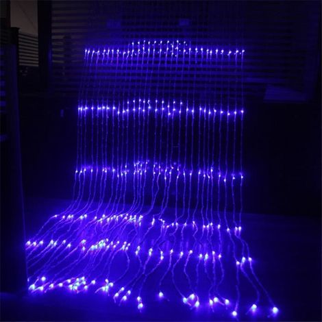 1 pièce Guirlande LED cascade, 3x3 m, 320 LED, effet pluie de météores, décoration Noël intérieur/extérieur
