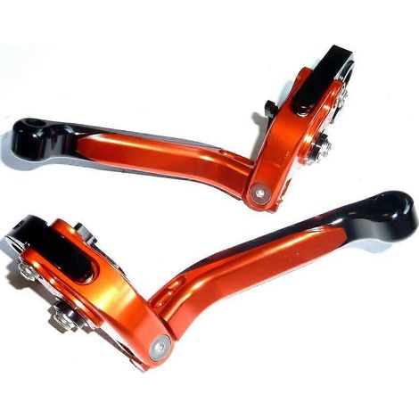 KTM 690 SMC-R 2012 LEVIERS DE FREIN ET D'EMBRAYAGE ORANGES RACK TS361( )
