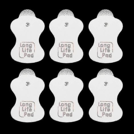 Lot de 12 coussinets de rechange (6 paires) pour masseurs Omron Elepuls, longue durée de vie. (1/4)