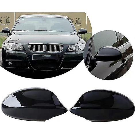 Passend für BMW E90, E91, E81 und E82 (Baujahre 2005–2008): Rückspiegelgehäuse/Rahmen – Außenspiegelgehäuse rechts, glänzend schwarz