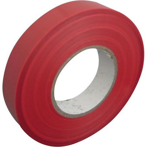Isolierband 19 mm 25 m Rot Beutel/Verpackung - Electraline