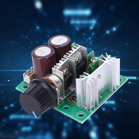 PWM-Regler für stufenlose Drehzahlregelung, Hochleistungs-Drehzahlregler für Gleichstrommotoren, 12–40 V, 10 A (1/5)
