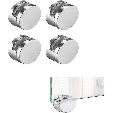 Ensemble de 4 pinces à miroir, supports de fixation pour miroirs muraux ronds (1/5)