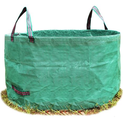 1pcs Sac de Jardin Sac de Déchets de Jardin Solide - Autoportante et Pliable, indéchirable - Réutilisable 63 gallons Sacs Poubelle pour Les Déchets de Jardin Feuillage de Pelouse Vert Coupe (1/5)