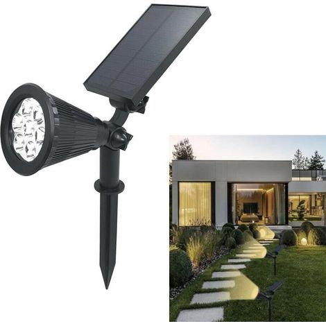 Faro Led Pannello Solare Faretto . Ricaricabile 7 W Luce Calda Da Giardino (1/4)