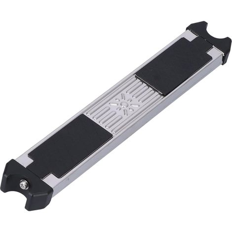 Pédale d'échelle de piscine - 1 pièce - Acier inoxydable - Design antidérapant robuste - Pour échelles de spa et piscine - 50 x 8,5 x 3 cm (1/5)