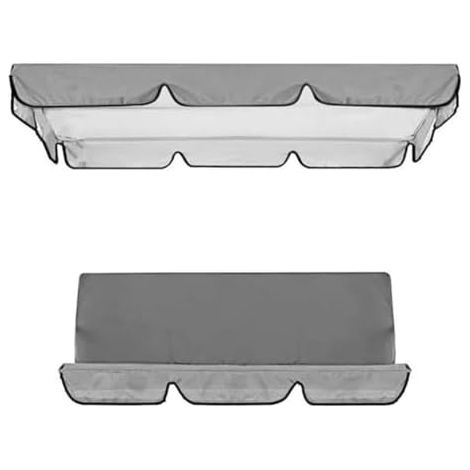 Outdoor3SeaterGarden Auvent de jardin avec housse imperméable \u2013 Banc confortable pour patio, arrière-cour et terrasse \u2013 Auvent de rechange pour balancelle (1/5)