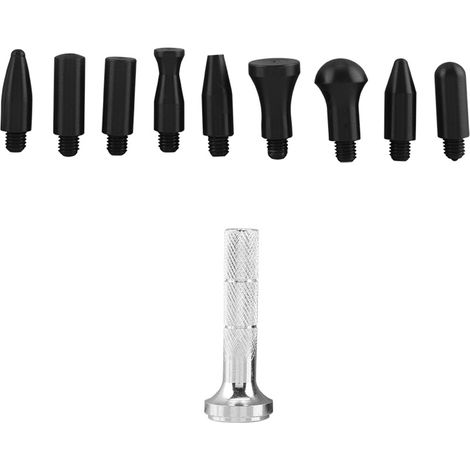 Outil de débosselage sans peinture Knock Down Tools : stylo de débosselage avec embouts en caoutchouc, kit d'outils manuels. (1/5)