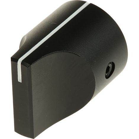 Bouton de potentiomètre RS PRO, Axe de 6.4mm, Diamètre de 19mm, Vis sans tête ( Prix pour 1 ) (1/2)