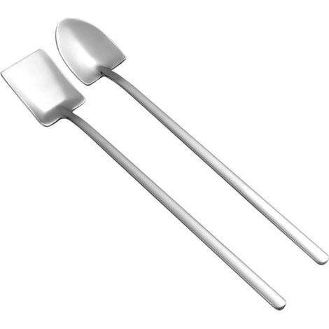 Ensemble de 3 Cuillères à Glace en Acier Inoxydable Long Manche (1/5)