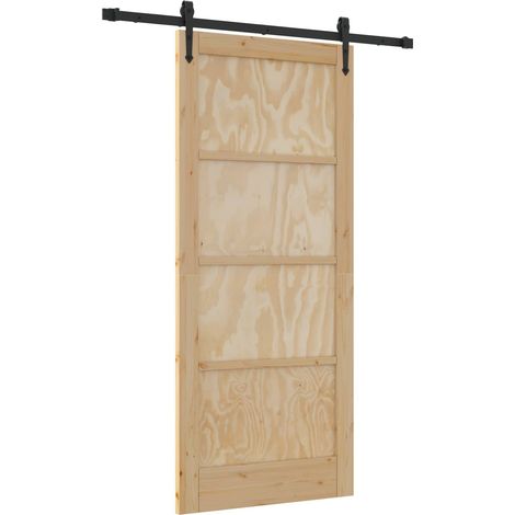Maison Exclusive - Schiebetür ORKDAL Natur 86 x 198,5 cm Massives