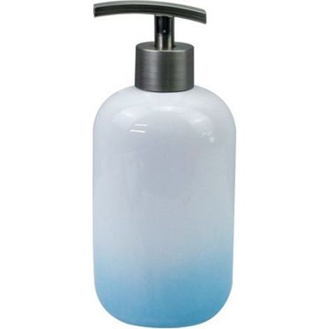 Distributeur De Savon Liquide Blanc Bleu Clair Accessoires De Salle De Bain Modernes 59910 (1/2)