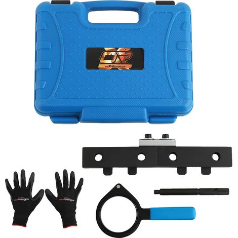 Kit de herramientas para la sincronización del motor, compatible con vehículos alemanes M50B25, mantiene la posición del árbol de levas, material de acero, diseñado para una alineación precisa, comple (1/5)