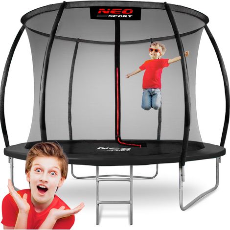 Trampolino da giardino profilato 10 piedi/312 cm con rete interna Neo-Sport (1/5)