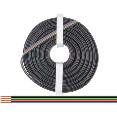 Donau Elektronik 419-010 Litze  4 x 0.25 mm² Schwarz, Grün, Rot, Blau 10 m