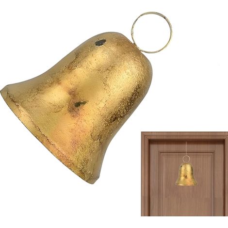 Cloches de Noël Décor Rustique pour Maison et Fête - Ornements Vintage en Forme de Cloche pour Décor de Noël,pour Intérieur Extérieur Fenêtre Étagère Cheminée Jardin Cour Porte d'Entrée (1/5)
