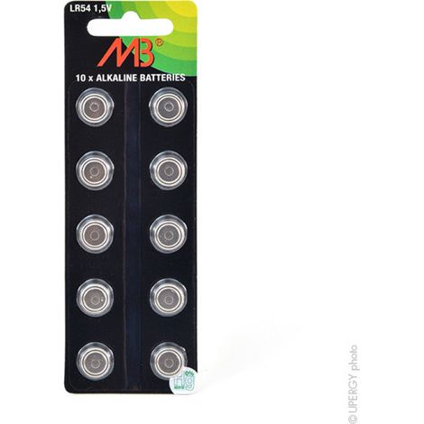 Pila Boton Alcalina Lr54 L1130 L1131f V10ga Lr54/l1131f