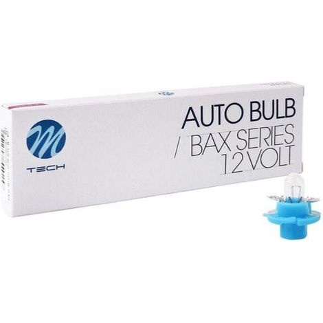AMPOULES HALOGENES B8.4D 12V 1,2W CULOT BLEU (BOITE DE 10) MTECH