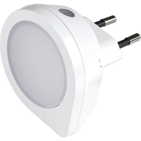 Veilleuse à capteur LED Crépusculaire 1.5Lm – 0,4W – 230V – Ronde – 3000K