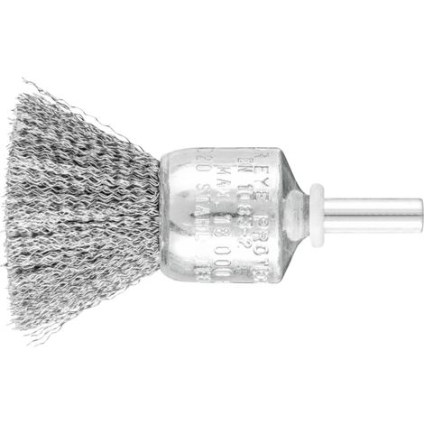 PFERD TOOLS Pinselbürste ungezopft PBU Ø20mm Schaft-Ø6 mm Stahl-Draht-Ø0,20 10 Stk (1/4)
