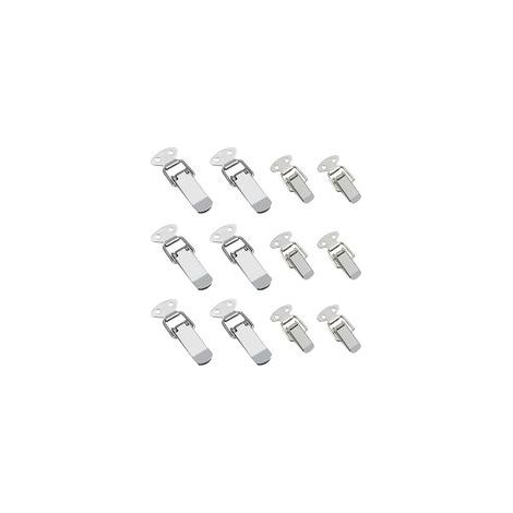 12 Pièces Serrure De Tension Verrouillage De Levier De Verrouillage De Boîte En Acier Inoxydable Avec Haute Étanchéité Pour Coffre-fort De Coffre De Tiroir De Boîte À Outils(2 Tailles) (1/5)