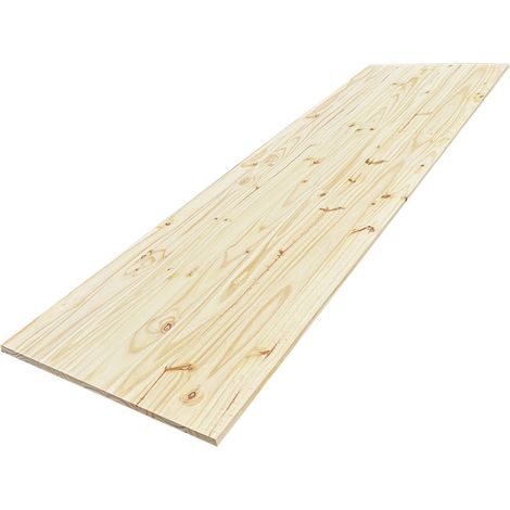 Tablette Pin noueux, L.200 cm x l.50 cm, Ep.18 mm (1/5)