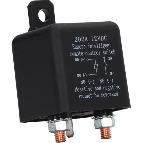 Coupure batterie auto interrupteur sectionnement 12V avec télécommande pour voiture camion avec relais boîtier (1/5)