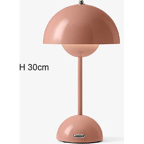Moderne, stilvolle Steckerlampe in Form einer Blütenknospe oder eines Pilzes – Dekoration für Arbeitszimmer oder Schreibtisch