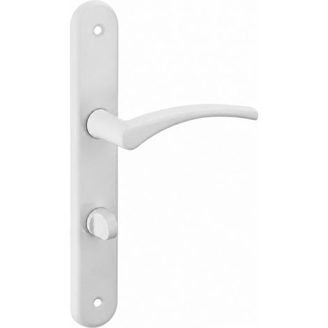 Maniglia per porta, Hebe, laccata bianca, E195, a chiusura automatica