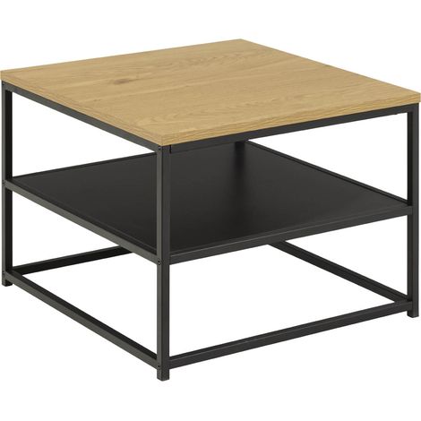 Gila Couchtisch 55x55x42cm, 1 Ablage,  Eiche dekor.