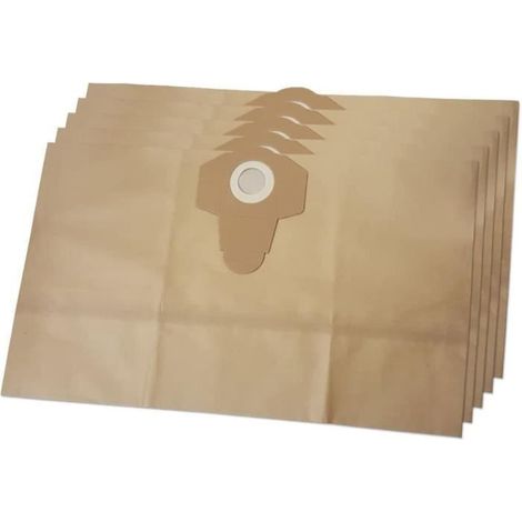 5 Sacs Aspirateur pour Parkside PNTS 1500 A1, PNTS 1500 B1, PNTS 1500 B3 Wet & Dry, 1500 B2 [407] (1/2)