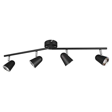 Faretti su Barra 4 Spots Led 3,5W 78 cm Nero Toulose GD Trio (1/4)