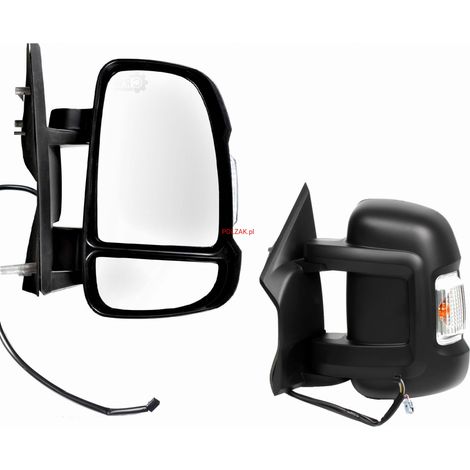 Rétroviseur manuel droit Fiat Ducato Boxer Jumper 2006-2023, 2 broches avec clignotant WY16W - 5770521NE (1/5)
