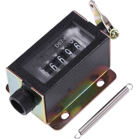 Compteur manuel à 5 chiffres D67-F, réinitialisable mécaniquement, à traction. (1/5)