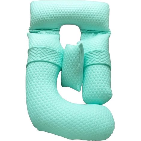 Cuscino Gravidanza Ergonomico 3in1 130x70 cm Verde (1/5)