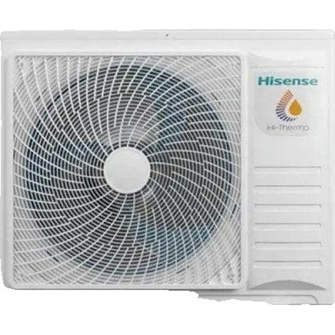 Hisense – Pompe à chaleur air eau 8 kW – Classe A+++ – Débit 2700 m³/h – Fonctionnement silencieux jusqu'à 64 dB – Température de -25 à 35 °C