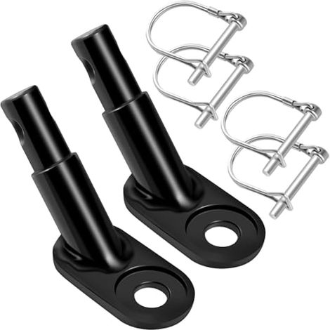 2pcs Attache Remorque Vélo Universelle avec Goupille de Sécurité Attelage Remorque Velo, Compatible Remorque Vélo Enfant ou Chien, Facile à Installer, Solide et Durable (1/5)