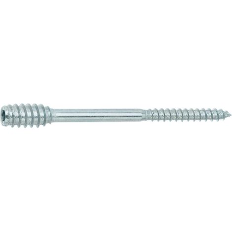 TOPROC 4851/03 Lot de 6 vis a distance avec filetage interne galvanise Bleu 6 x 100 mm (1/4)