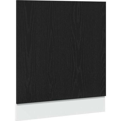 Maison Exclusive - Pannello Lavastoviglie “Lyon” Rovere Nero 60x1,5x67 cm