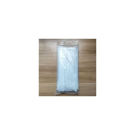 Confezione da 250 fascette autobloccanti bianche, 300 mm x 4,8 mm, per gestione cavi, giardinaggio e installazioni elettriche - Crezuo