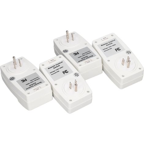 Ensemble interrupteur et prise intelligents, avec télécommande et prise d'alimentation sans fil, prise standard américaine, 120 V. (1/5)