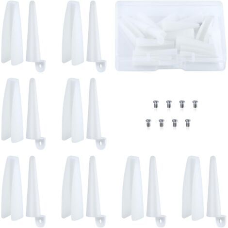 paires de 8 mâchoires en de remplacement pour nez rond mâchoire en Nylon pince de réparation pince à nez plat en Nylon conseils de remplacement pour lunettes réparation de cadres