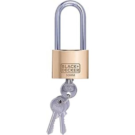 Cadenas - 50 mm - Anse Longue - Comprend 3 Clés - Serrure en Laiton Massif (1/4)