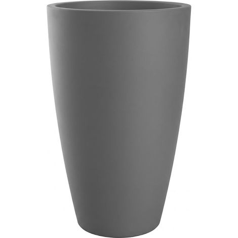 Pot CONIQUE Ø38cm - Dim. 38 x 61 cm - Volume 49L - Gris anthracite - EDA